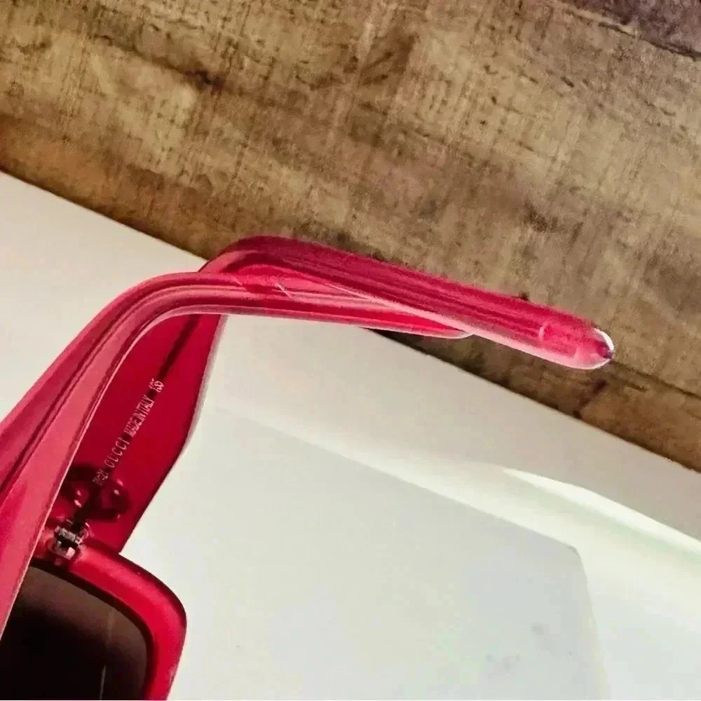 Rare Vintage Authentic Gucci GG 2407/S 3BY Cherry 51mm Gray Gradient Sunglasses